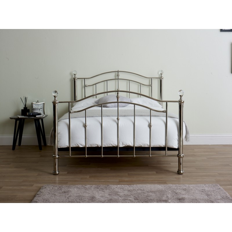 LL Callisto Chrome with Crystals 5ft Bed Frame